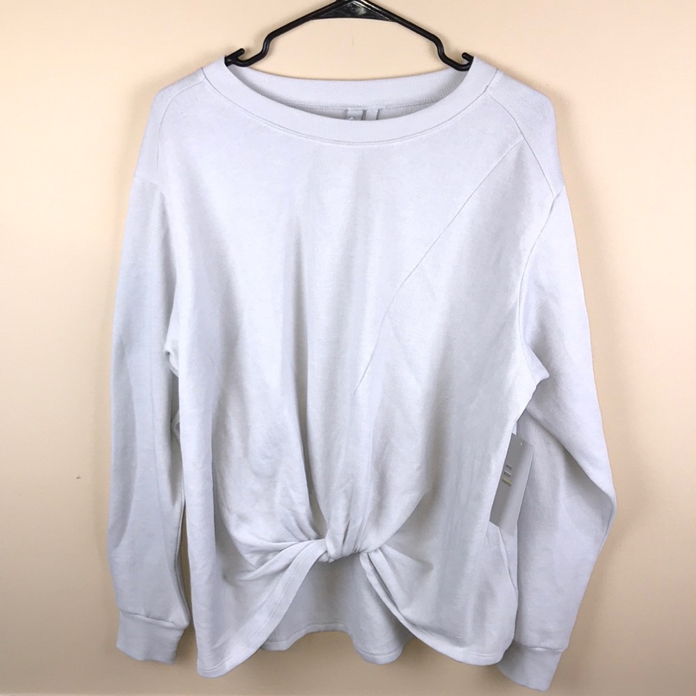 NWT Z by Zella Women’s Gray Knot Front Sweatshirt